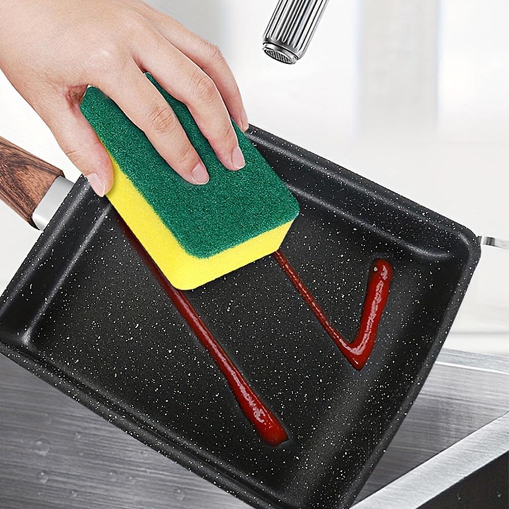 1 set Japansk omelettpanna Nonstick Rektangel Platt botten Matlagningsredskap Pannkaka Biff Tjock Äggstuvning Yuzi Rostade Stekpannor