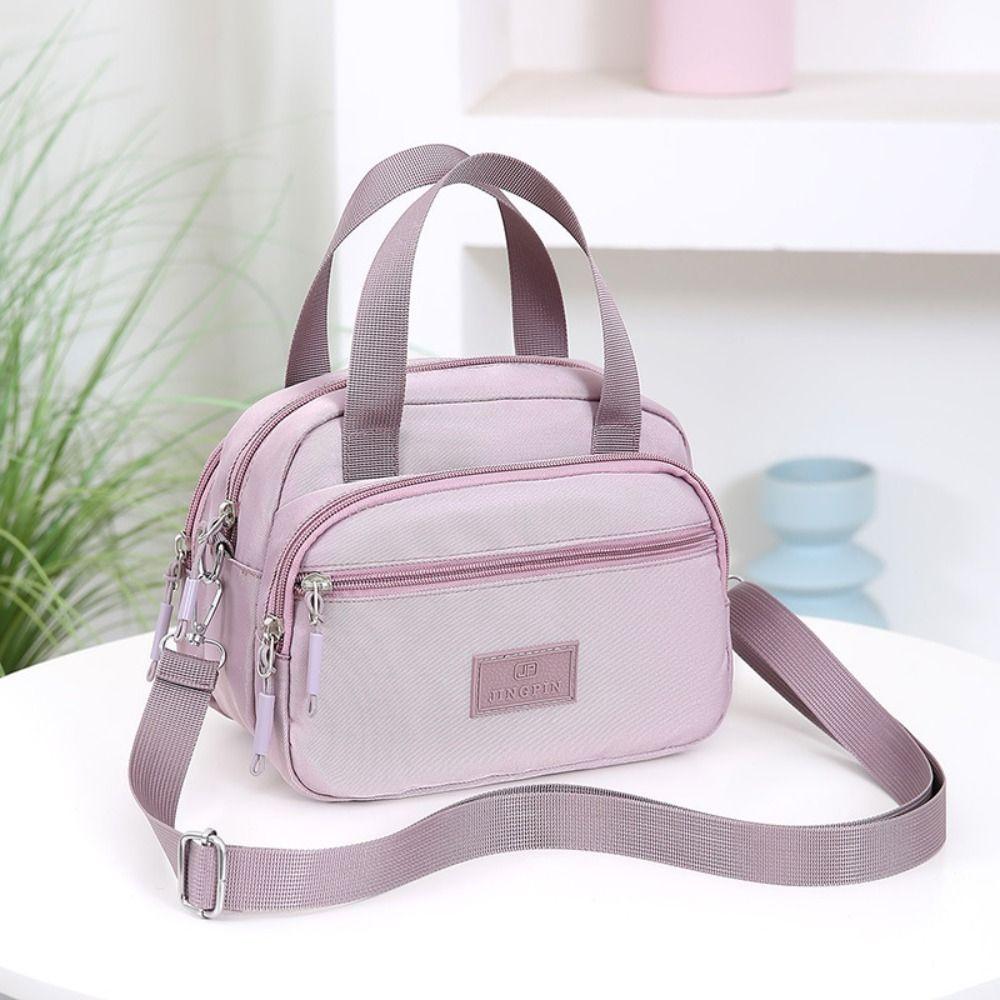 Multiple Compartments Women's Small Handbag Solid Color Handbag Large Capacity Shoulder Bags Crossbody Bag