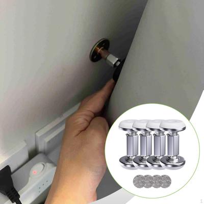 4 Pieces Threaded Bed Frame Accessories with Adjustable Height Anti Tool Headboard Stopper for Room