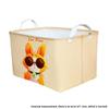 Canvas Cloth Collapsible Storage Basket For Dormitory Clothes And Toy Organization