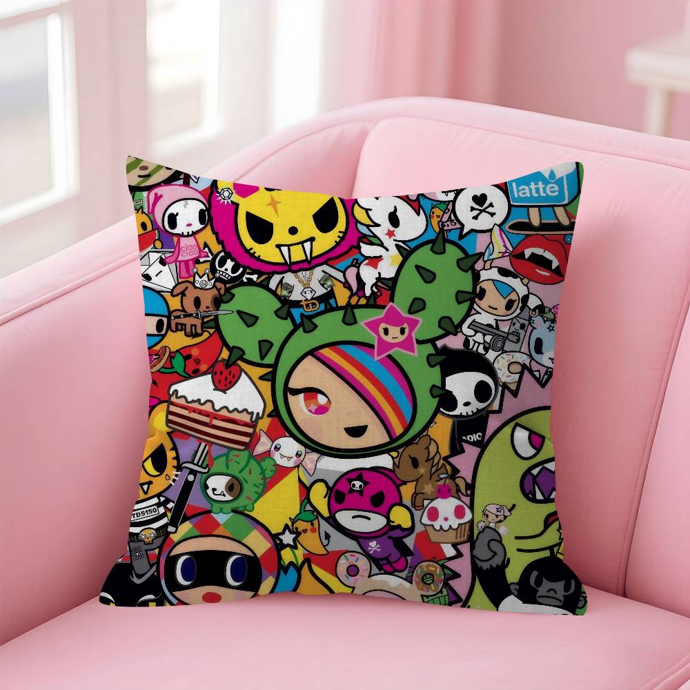 Japan Tokidoki Cartoon   Stitch Lucky Dragon Pillow Cover Sofa Cushion Cover Home Room Decoration Children Gift