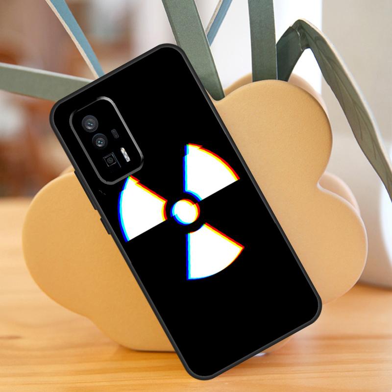 Nuclear Radiation Warning Sign Case For POCO F6 Pro X6 X5 X3 F3 F5 M6 M5s Xiaomi 13T Pro 11T 12T 12 13 Lite 14 Ultra Cover