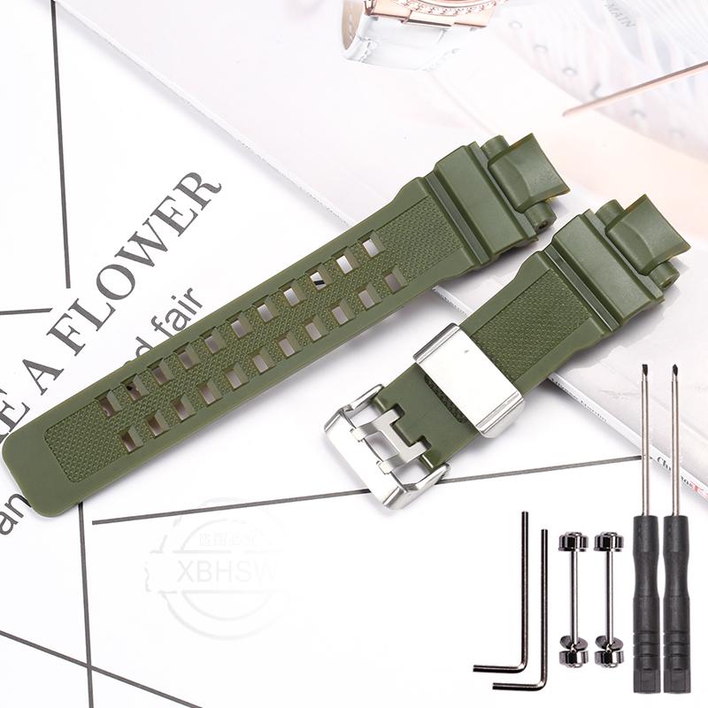 Resin Band Suitable For Casio G-shock GW-4000 GA-1000 GW-A1000 GW-A1100 G-1400 Color Rubber Waterproof Watch Chain Accessories