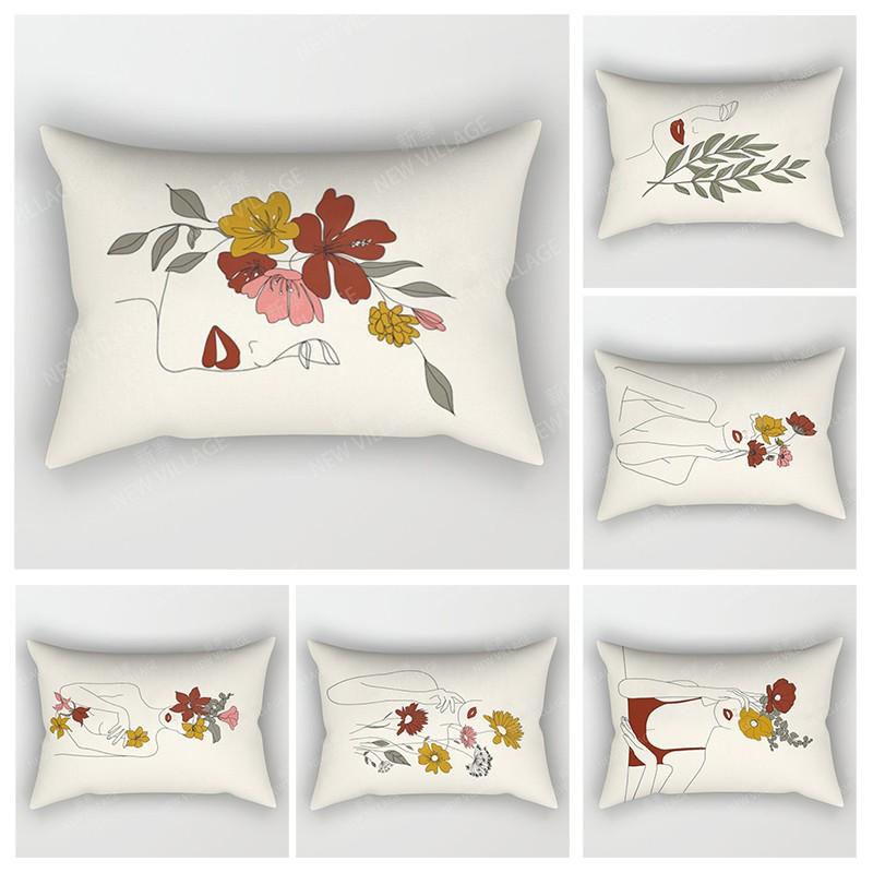 Nordic fall home decor 30*50 throw pillow cover sofa modern abstract geometric boho living room Cushion cover 50x70 30x50 40x60