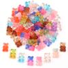 10pcs/lot 11x17mm Candy Color Gummy Bear Beads No Hole Resin Beads DIY Pendant Necklace Bracelet Earrings For Jewelry Making