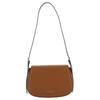 MK Lydia Metal Logo Adjustable Shoulder Strap Calfskin Shoulder Bag Women Shoulder Bag Brown 30R5GL0M2L-LUGGAGE