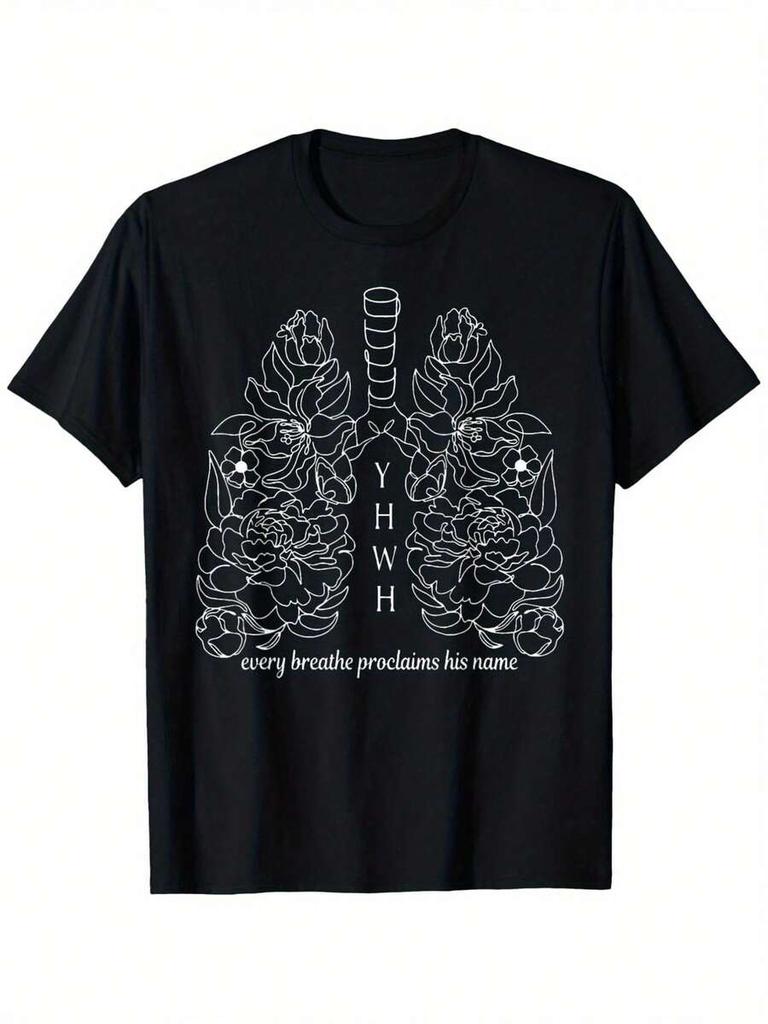 His Name Echoes in Every Breath FaithInspired Christian TShirt
