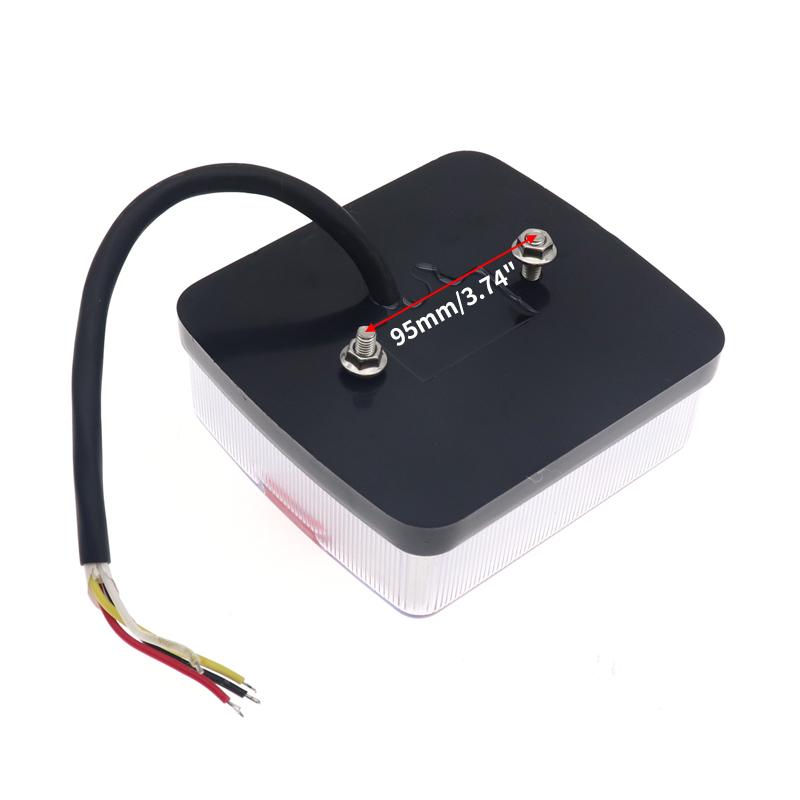 2x 12V Waterproof Rear Light 16 LED Car Truck Taillight Rear Brake Light Signal Indicator Marker for Camper Trailer Lorry Bus