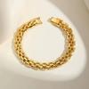 Stainless Steel Luxury Women's Watch Strap Bracelet Gold Color Bracelet Fashion Party Waterproof Jewelry for Women Girl Gifts