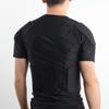 Herren Kompressionsshirt mit gepolstertem Schutz-T-Shirt, Rippenbrust- und Schulterschutz