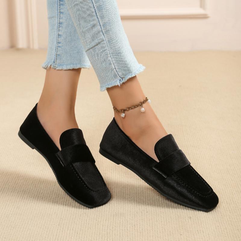 

Женские Повседневные Туфли на Низком Каблуке Женские Удобные Осенние Модные Лоферы Большого Размера Нескользящая Платформа Кроссовки 36 чёрный