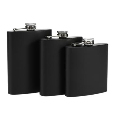 Flagon Rust-proof Leak-proof Good Sealing Smooth Spout U-Shaped Design Anti-drop 6/7/8 Ounces Liquor Flask Fishing Supply