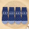 4PCS Adjustable Anti Slip Dog Socks Breathable Puppy Shoes Socks Pet Foot Covers  Outdoor Use