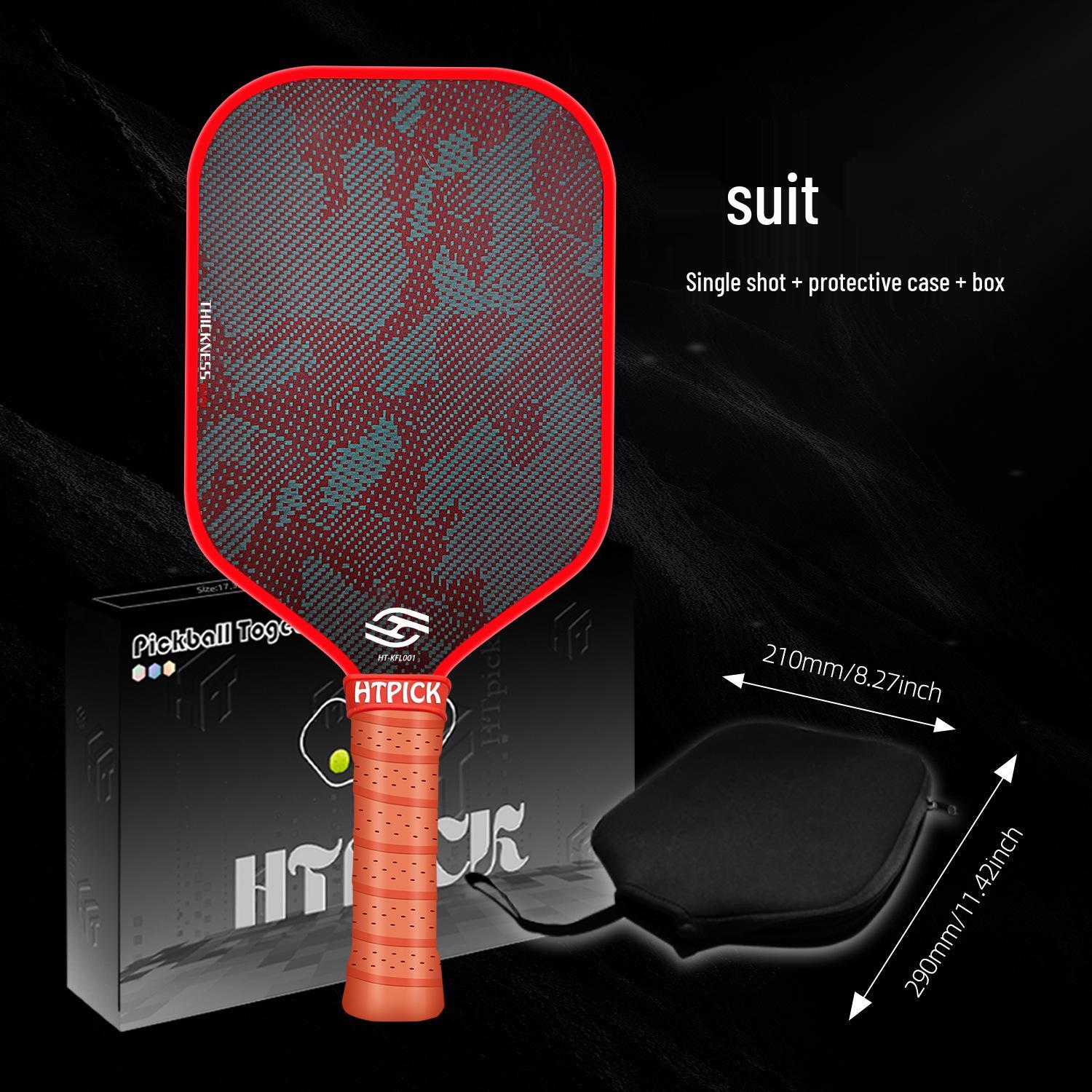 

Professional Tournament-Grade Kevlar Carbon Fiber Pickleball Paddle - Red Camo Design червоний