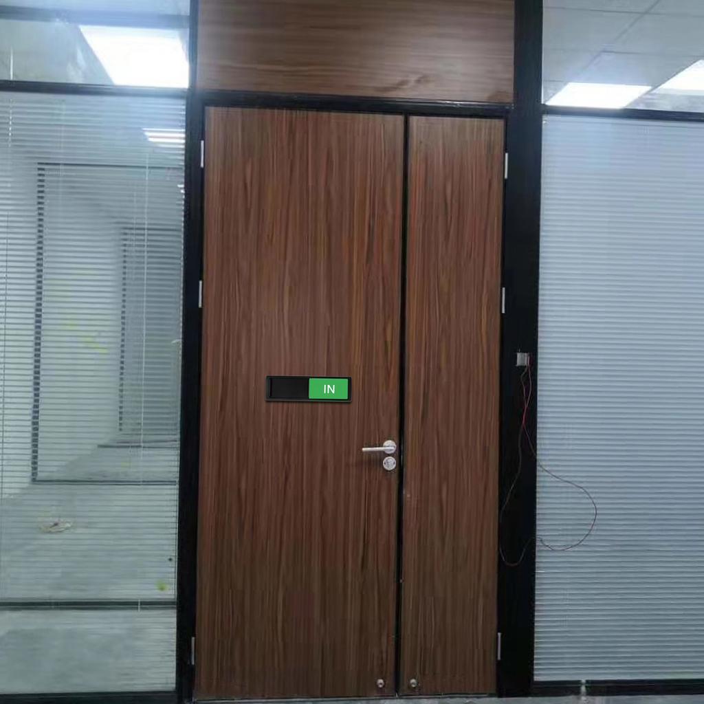 Office Signage Conference Room Display Sliding Door Sign Toilet Hotel Hospital Listing Magnetic Slider Indicator Sign