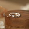 Adjustable Star Ring With Zircon Stones Minimalist Korean Style Womens Dainty Jewelry