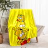 The Simpsons Theme Printed Blanket - Perfect for Couch, Bed, Travel & Outdoor Use | Machine Washable, Cozy & Durable.