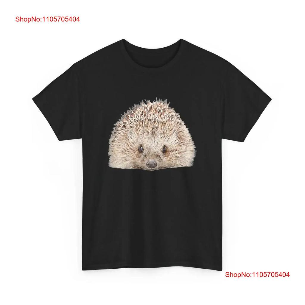 Hedgehog Face T Shirt Animals Lovers Keeper Vintage Unisex Soft Homme Casual Streetwear