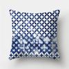 Sofa Cushion Pillow Home Decor Pillowcase Geometric  Cover Blue Grey  Decoration