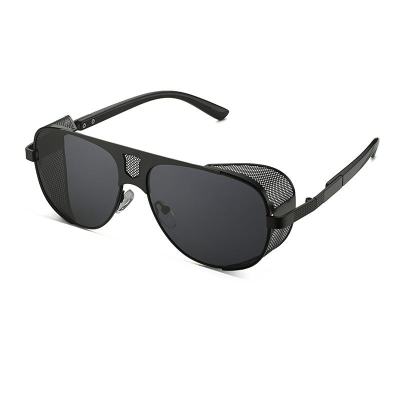Sunglasses Men'S Retro Steampunk Style Sunglasses Men'S Tide Mesh Glasses