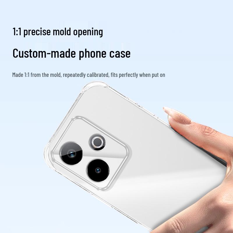 Przezroczyste etui TPU z narożnikami typu airbag do Realme GT7 Pro/Racing Edition