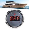 2in Fuel Level Gauge LED Digital Display Smart Red Light Alarm for Marine Boat Car