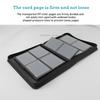 4 Pocket Toploader Trading Card Binder Album 3" X 4" PU leather Folder Holds 112+ Rigid Double Sided Pockets for MTG PKM Cards