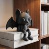 PLA Plastic Figurine 3D Printed Articulated Bat Figurine, Flexible Cartoon Ornament with Unique Tabletop Accessory Movable Joints, Desktop Animal