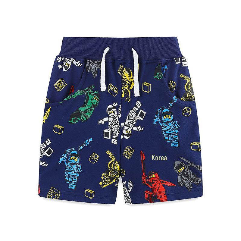 

European & American Style Boys Cartoon Print Knit Shorts, Summer Collection 2Y (90 cm)