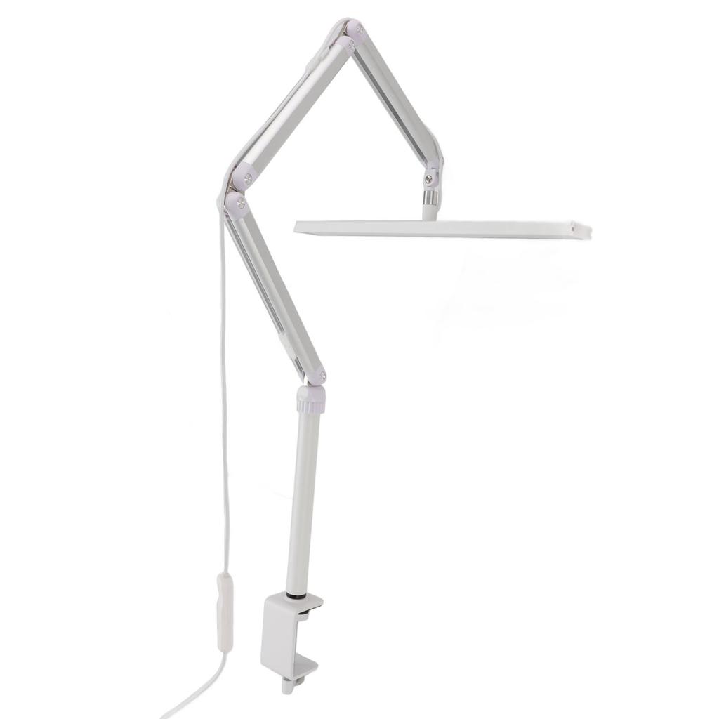 LED Desk Lamp with Clamp 360 Degree Rotation Head 3 Color Temperature Dimmable Foldable Swing Arm 14