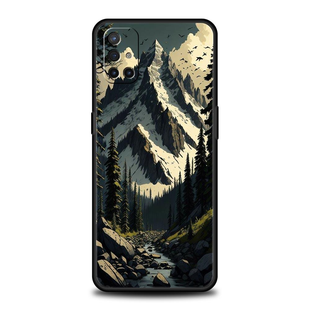 

Чехол для телефона для OnePlus 12 11 10 9 Pro 9T 12R 10R 9R 9RT 10T 8T 8 7 6T 7T Nord 2T CE 2 5G N200 N10 Крышка Лесная Геометрия Дерево OnePlus 7T