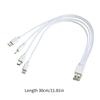 Multi Functional USB Charger Cable Universal USB Charging Cord 4 In 1 Cord for Mobiles Tablets Gaming Devices & Headsets