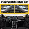 1 Pair Car Rearview Triangle Molding Cover Trim for Ford Escape 2013 2014 2015 2016 2017 2018 2019 (1 Pair)