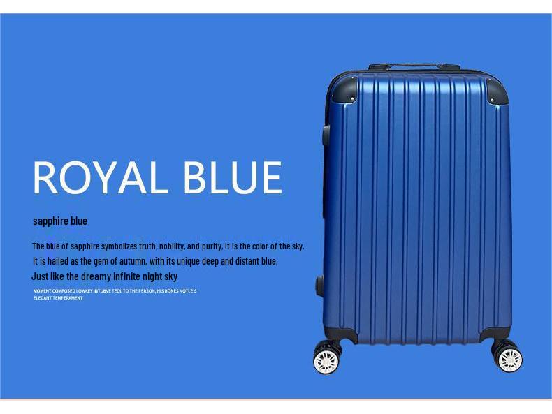 20-inch ABS Trolley Case with External Combination Lock - Zipper Suitcase, Three-Piece Set Luggage Bag in Stock