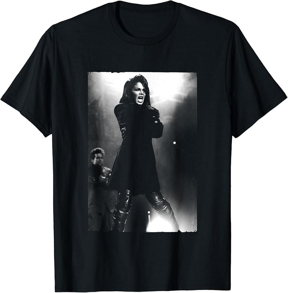 

Janet Jackson Singing Live TShirt Black UnisexAdults Small Unisex T-Shirt XXXL