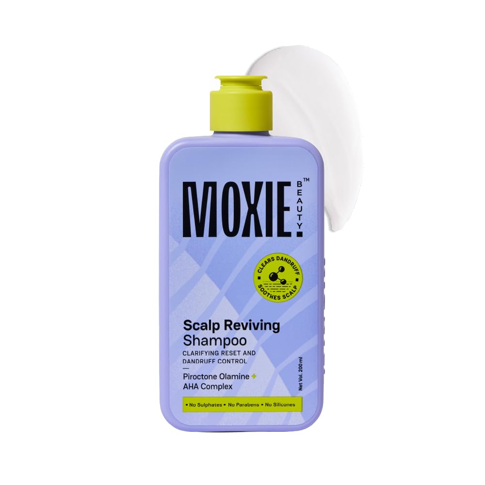 Шампунь Moxie Beauty против перхоти | Шампунь против перхоти с AHA-BHA для мужчин и женщин | Пироктон оламин + AHA-комплекс | Очищающий Reset и перхоть