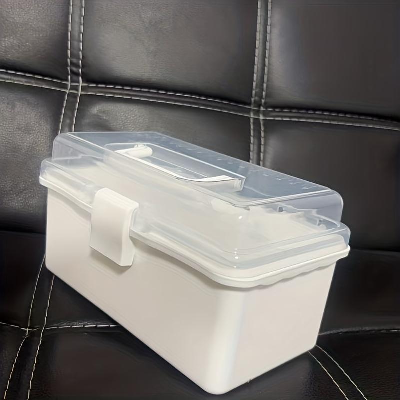 1 шт Большой прозрачный прочный пластиковый контейнер для хранения Складной портативный органайзер с регулируемыми перегородками и отделениями 960₽