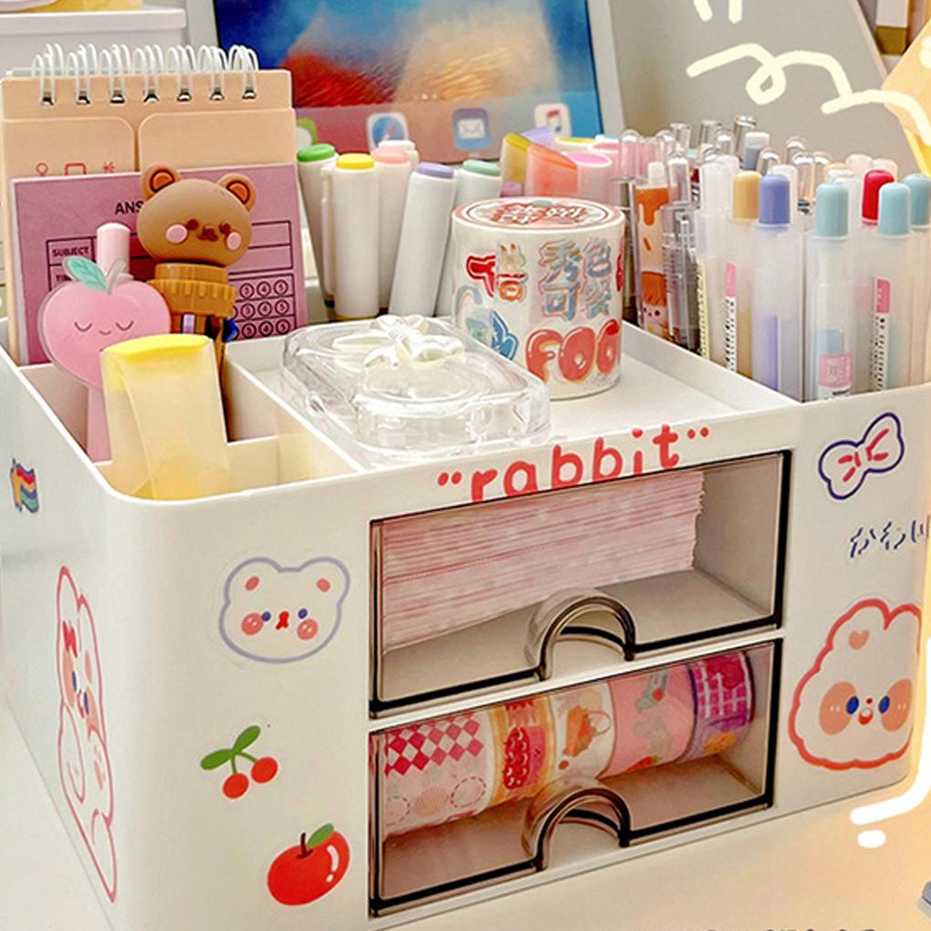 Multifunktionale Aufbewahrungsbox für stilvolles Schreibtischzubehör, Schreibwaren-Aufbewahrungsbox, Desktop-Organizer