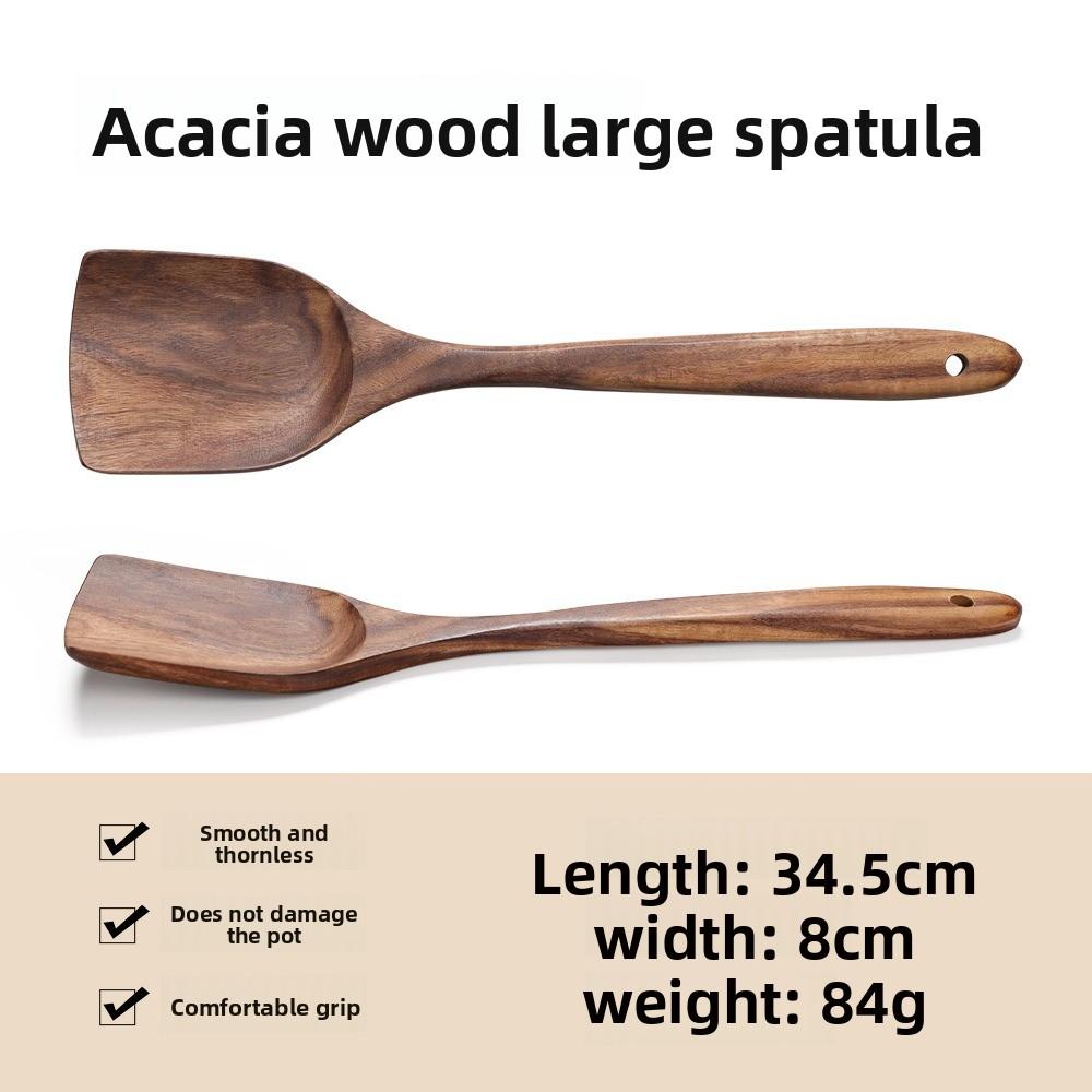 Wooden Spatula Wok Spatula Spoon Wooden Spatula Teak Kitchenware Set Wooden