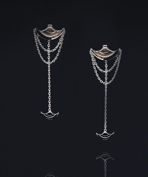 Sekhmet Anubis 38Mm Chain Earrings