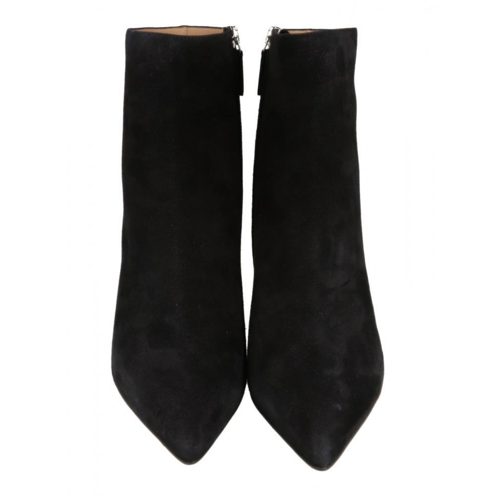 Salvatore Ferragamo Imogen Suede Ankle Boot Black