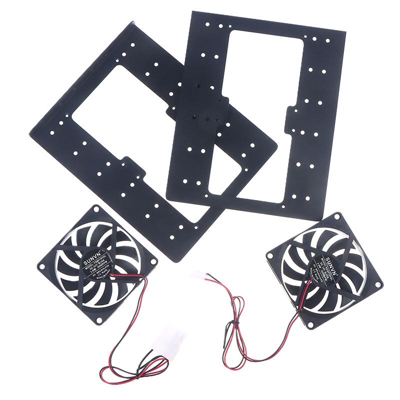 Chassis Integriertes 6F Mechanisches Festplattenhalterung Metall 6x3.5 Festplatten Übereinanderliegende Erweiterung Lüfterkühlung Für PC Gehäuse