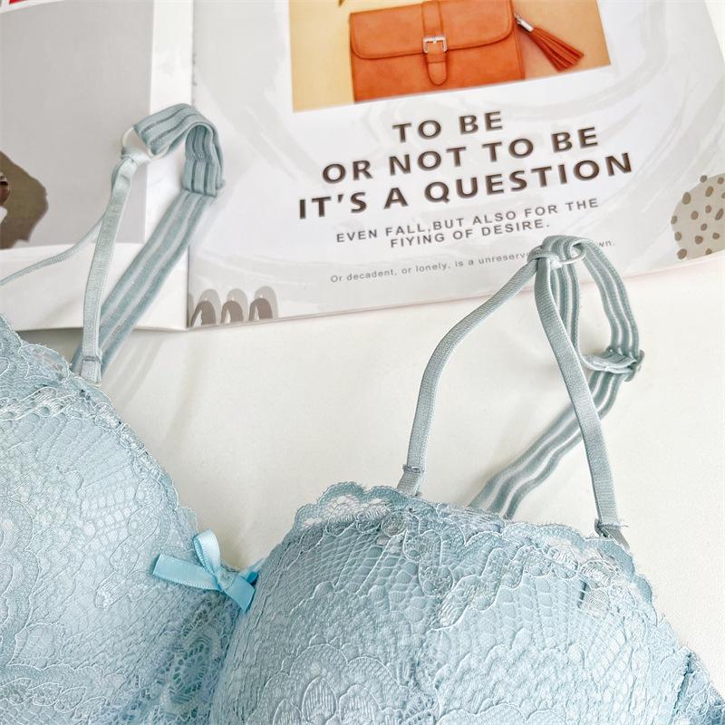 Pure Desire Lace Bra Set: Plus Size, Sweet & Sexy, Adjustable, Detachable Strapless Design