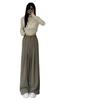 High-Waisted Drapey Women's Slimming Wide-Leg Floor-Length Summer Pants