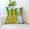 Cute Little Yellow Duck Pillowcase Car Ornaments Office Living Room Sofa Home Pillowcase