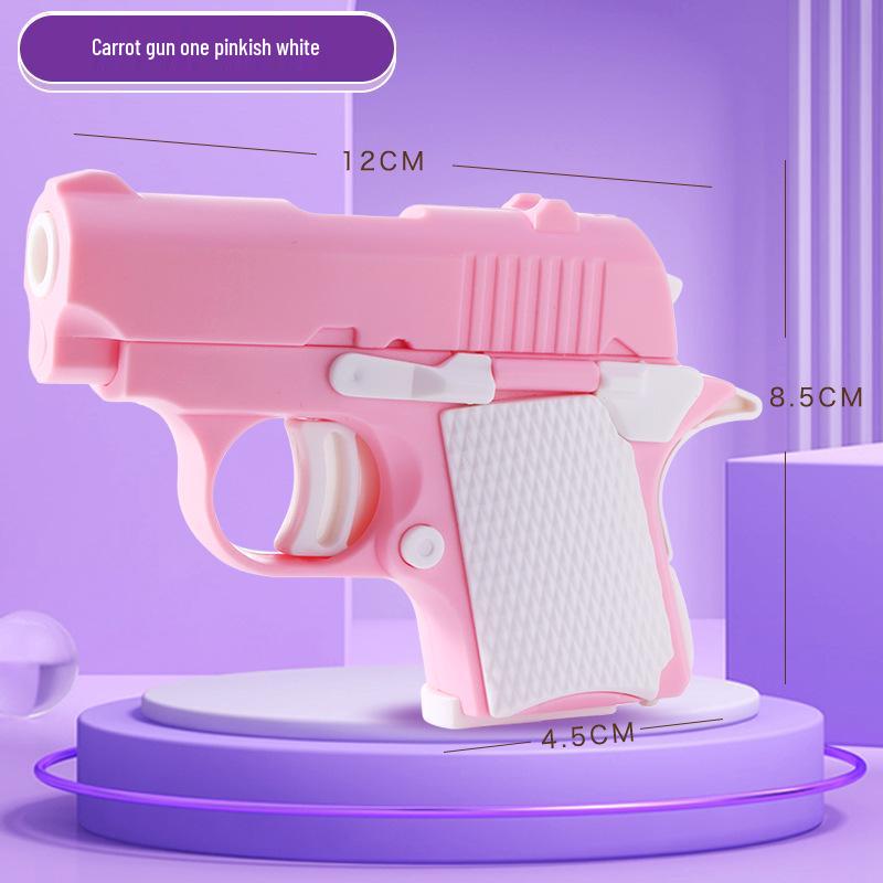 3D Printed TikTok-Style Radish Gun Toy: 1911 Cub Pistol for Decompression