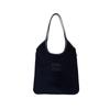 Miu Miu Ivy Corduroy Fabric Mixed Material Tote Bag Women Tote Bags Navy-Blue 5BG231_2F81_F0124_V_MLN