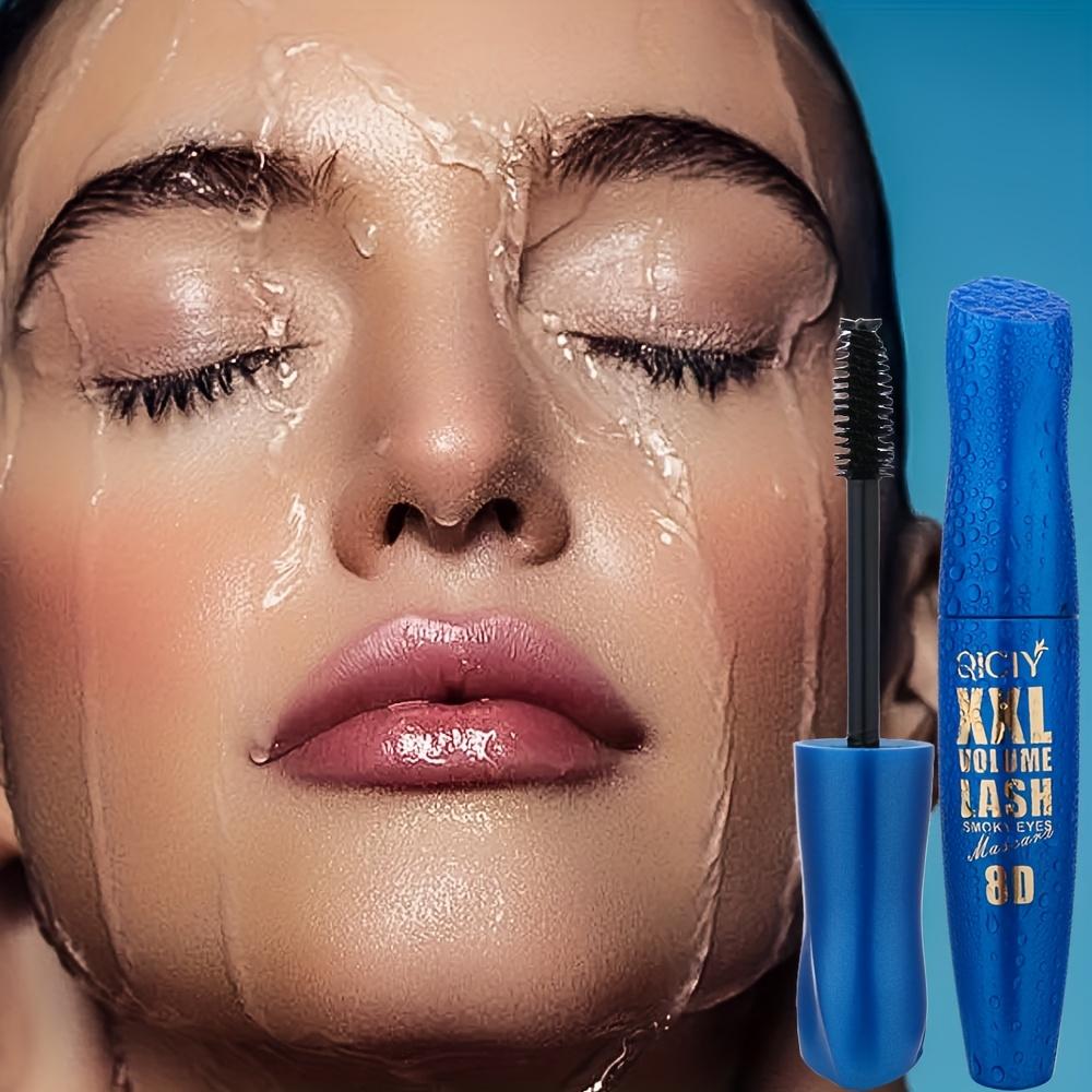 8D Mascara Langhaltend Wasserdicht Schwarz Wimperntusche zum Biegen, Schnelltrocknend, Volumenverleihend & Glättend, Klumpenfrei, Wischfest Eyeliner Geschenk für Frauen