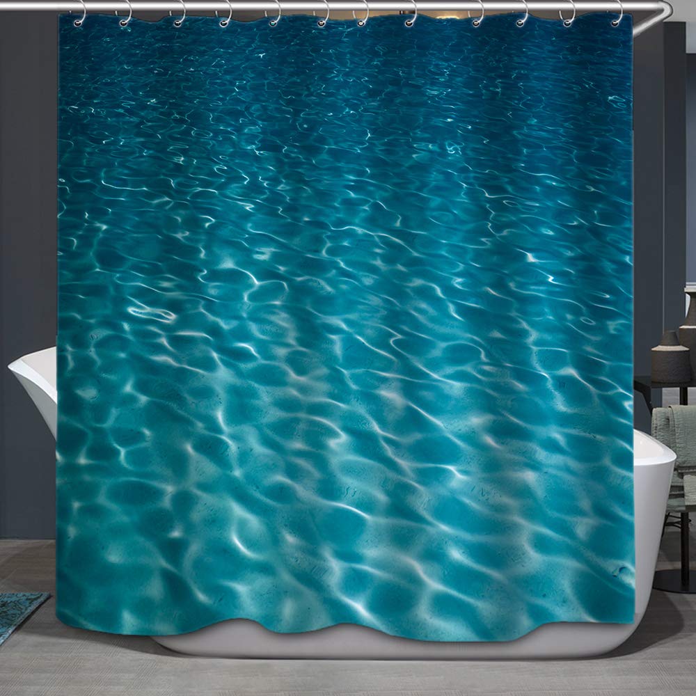 Beach Coastal Shower Curtain Summer Hawaii Ocean Seaside Sunset Sunrise Shower Curtains For Bathroom Waterproof Bath Curtain