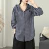 long sleeve oversized vintage shirts & blouses for blouse Casual loose spring autumn tops women button up shirt
